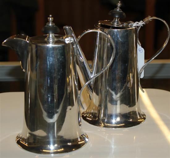 Walker & Hall silver cafe au lait set, Sheffield 1923